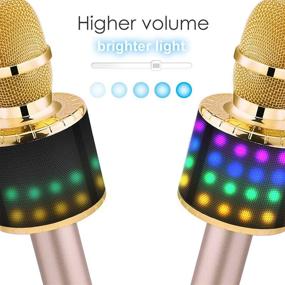 img 2 attached to BONAOK Wireless Bluetooth Karaoke Microphone With Controllable LED Lights Accessories & Supplies