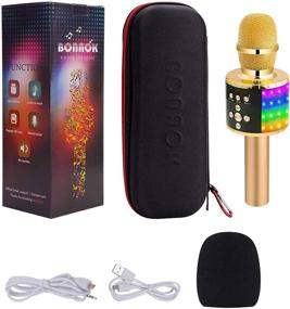 img 3 attached to BONAOK Wireless Bluetooth Karaoke Microphone With Controllable LED Lights Accessories & Supplies