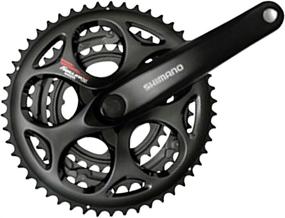 img 1 attached to Black Shimano Tourney A073 7/8-Speed Triple Crankset - 170mm, 30x39x50t