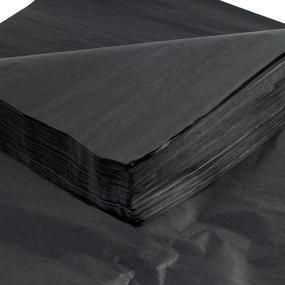 img 1 attached to 🎁 High-Quality Black Gift Grade Tissue Paper: 480 Sheets (20"x30" Pack)