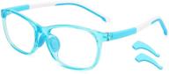 premium kids blue light blocking glasses: protect eyes from digital screens, for boys & girls ages 3-15 - anti-glare, eye strain relief, uv ray shield logo