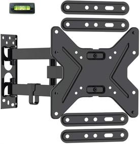 img 4 attached to 📺 Loctek TV Wall Mount Bracket: Full Motion Swivel Articulating Flat Screen, 26-55 inch, 72 lbs Weight Capacity, 400x400mm VESA Size