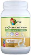 🌱 skinny jane skinny blend: healthy plant-based protein shake with low carbs, vegan powder, keto-friendly – delicious vanilla flavour, non gmo, no soy or gluten, dairy and egg free, enriched with bcaas – 2 pound logo