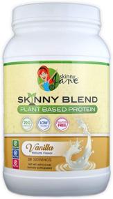 img 4 attached to 🌱 Skinny Jane Skinny Blend: Healthy Plant-Based Protein Shake with Low Carbs, Vegan Powder, Keto-Friendly – Delicious Vanilla Flavour, Non GMO, No Soy or Gluten, Dairy and Egg Free, Enriched with BCAAs – 2 Pound