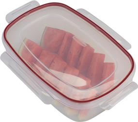 img 1 attached to Rubbermaid Lock-Its Rectangular Food Storage Container, 2.5 Gallon, Racer Red - Easy Find Lid Ensures Convenient Organization