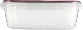 img 3 attached to Rubbermaid Lock-Its Rectangular Food Storage Container, 2.5 Gallon, Racer Red - Easy Find Lid Ensures Convenient Organization