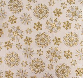 img 2 attached to Elegant Christmas Snowflakes Flannel Tablecloth