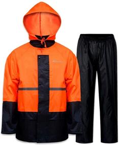 img 4 attached to 🌧️ Ultimate Lightweight Waterproof Workwear Raincoats for Occupational Health & Safety - Top-rated Protective Gear