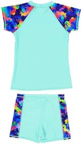 img 3 attached to LEINASEN Unicorn Boyshorts: Vibrant 2 Piece Swimsuits for Boys