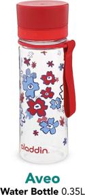 img 3 attached to 🧞 Aladdin Aveo Water Bottle - Red Print, 0.35L: Compact and Stylish Hydration Solution