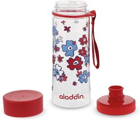 img 1 attached to 🧞 Aladdin Aveo Water Bottle - Red Print, 0.35L: Compact and Stylish Hydration Solution