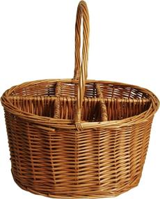 img 3 attached to Wald Imports Brown Willow Wine/Beverage Storage 🍷 Basket: Stylish and Functional Organization Solution for Wine Lovers