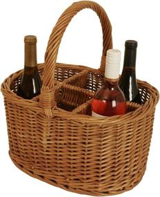 img 2 attached to Wald Imports Brown Willow Wine/Beverage Storage 🍷 Basket: Stylish and Functional Organization Solution for Wine Lovers