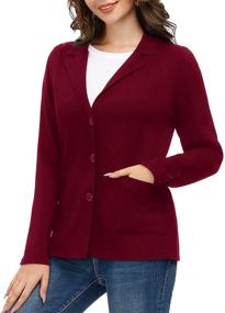 img 2 attached to Women Lightweight Classic Front Blazer