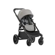 👶 baby jogger city select lux stroller: versatile 20-way ride baby stroller, easily converts from single to double stroller, quick fold design, slate logo