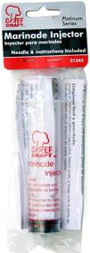 img 1 attached to 🥄 Chef Craft Select Plastic & Stainless Steel Needle Marinade Injector, 8 inch, 1 oz, Clear