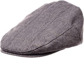 img 4 attached to 👶 Born to Love Flat Scally Cap: The Ultimate Tweed Page Boy Newsboy Hat for Baby Kids