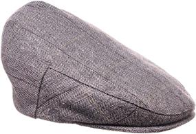 img 1 attached to 👶 Born to Love Flat Scally Cap: The Ultimate Tweed Page Boy Newsboy Hat for Baby Kids