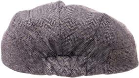 img 2 attached to 👶 Born to Love Flat Scally Cap: The Ultimate Tweed Page Boy Newsboy Hat for Baby Kids