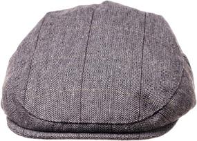 img 3 attached to 👶 Born to Love Flat Scally Cap: The Ultimate Tweed Page Boy Newsboy Hat for Baby Kids