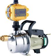 💦 tdrforce 0.5 hp pressure booster pump tankless shallow well self-priming jet pump system with automatic water pumping capability logo