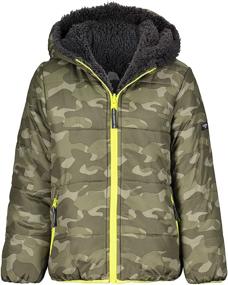 img 2 attached to 🧥 Thyme Colorblock Puffer Jacket for Boys - Kosh Heavyweight Coats & Jackets