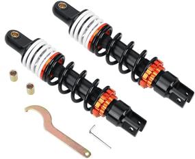 img 4 attached to Motorcycle Absorbers Suspension Compatible Yamaha （Black
