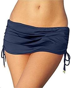 img 1 attached to 👙 Flattering Calvin Klein Side Tie Swimsuit Skirtini: Perfect Combo of Style and Coverage for Women's Clothing