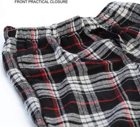 img 3 attached to Comfortable Gioberti Flannel Pajama Elastic Stripe Sleepwear & Robes for Boys