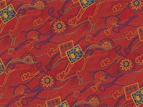 img 2 attached to 🎁 Exquisite Chinese Silk Gift Wrapping Papers: 12 Sheets of 18 x 24 inch Luxury Wrapping Paper