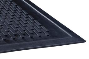 img 3 attached to 👟 MLL14030500 Clean Step Scraper Outdoor Floor Mat, Natural Rubber, 3'x5', Black - Ideal for All Entryways, Highly Effective in Scraping Shoes Clean of Dirt and Grime