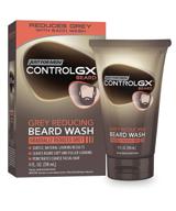 🧔 control gx grey reducing beard wash shampoo by just for men - gradually colors mustache and beard, enhances fullness and softness of facial hair - 4 fl oz - pack of 1 logo