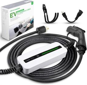 img 4 attached to 🔌 Morec EV Charger 16A 3.68KW NEMA6-20 Plug + NEMA 5-15 Adapter, 100V-240V 21ft (6.5m) L1 L2 Electric Vehicle Charging Cable – Compatible with All EV Cars