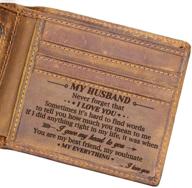 💑 engraved husband bifold wallet - all-inclusive logo