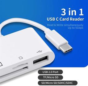 img 3 attached to 📸 High-Speed USB C SD Card Reader: Eafing 3 in 1 Adapter for iPad Pro, MacBook, ChromeBook XPS & Other USB C Devices - Supports 2TB Memory Cards