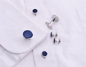 img 2 attached to 🎩 Formal French Salutto Cufflinks Studs