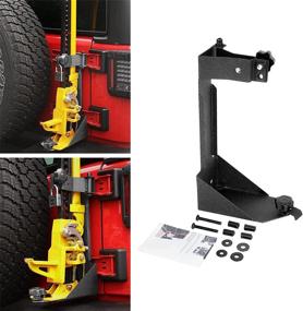 img 4 attached to 🚙 AUXMART High Lift Jack Mount Rear - Perfect Fit for 2007-2017 Jeep Wrangler JK Off-Road Enthusiasts