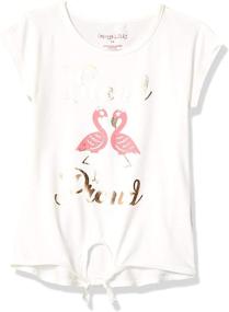 img 3 attached to 👚 Colette Lilly Vanilla Flamingo Girls' Clothing: Stylish Tops, Tees & Blouses!