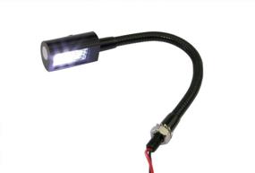 img 2 attached to 🔦 PilotLights 140mm Mini Gooseneck Panel Light, Cool White LED, 12VDC, with Switch – Ideal for Map and Post Lighting