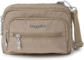 img 4 attached to 🌸 Стильная сумка Baggallini Triple Bagg Midnight Blossom: женские сумки через плечо и кошельки
