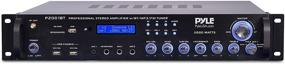 img 3 attached to 🔊 2000 Watt Multi-Channel Bluetooth Preamplifier Receiver - Audio Home Speaker Sound Stereo Receiver with Radio, USB, Headphone, Aux, RCA, Dual Microphone with Echo, LED, Wireless Streaming - Pyle P2001BT