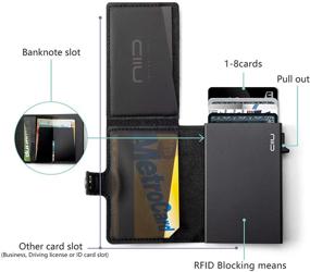 img 3 attached to NIID Credit Holder Wallets Automatic Men's Accessories