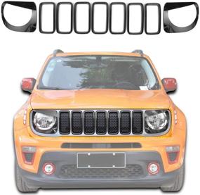 img 4 attached to Inserts Grille Headlight Bezels Renegade