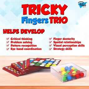 img 3 attached to 🧩 Tricky Fingers Trio Multi-Color Puzzle Sensory Learning Game for Ages 4+ by Point Games