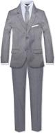 👔 stylish formal boys skinny suit in classic white | boys' clothing logo