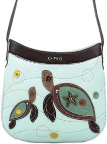 img 1 attached to Chala Handbags Crescent Crossbody Handbag