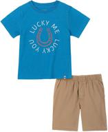 👕 lucky sets khq short white boys' clothing sets for enhanced online visibility logo