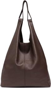 img 4 attached to 👜 Leather Shoulder Handbag with Knotted Detail by STEPHIECATH - Women's Handbags, Wallets & Totes