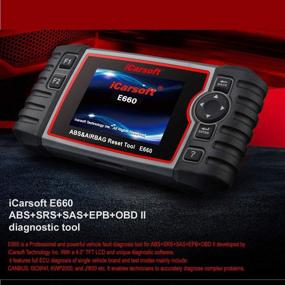img 4 attached to 🚗 Enhanced iCarsoft E660: ABS, SRS, SAS, EPB, OBD II Diagnostic Tool