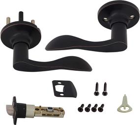 img 2 attached to Honeywell 8106403 Wave Passage Door Lever: Sleek & Stylish Oil Rubbed Bronze Design